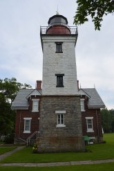 The main lighthouse tower seen in this picture was built in 1875-76.